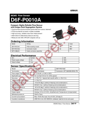 D6F-P0010A1 datasheet  